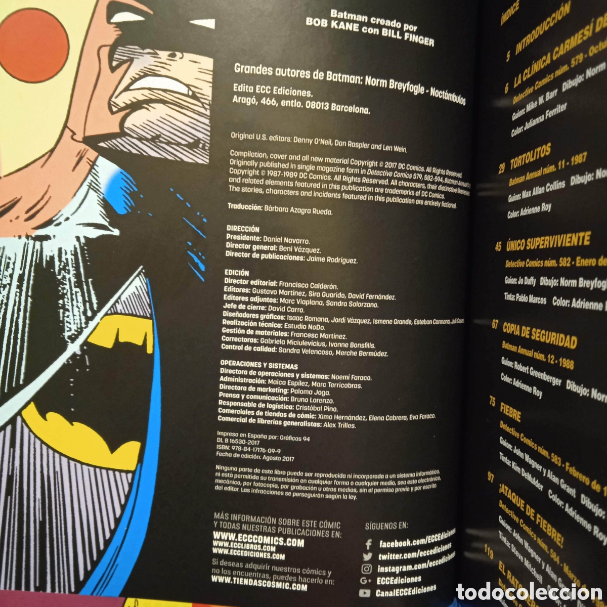 C&oacute;mics: BATMAN NOCT&Aacute;MBULOS - NORM BREYFOGLE Y VARIOS GUIONISTAS - ECC 2017 #K4 - Foto 3