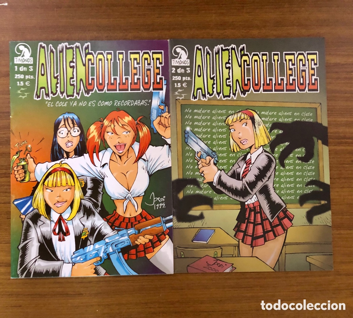 C&oacute;mics: ALIEN COLLEGE,2 EJEMPLARE DE 3,(7 MONOS) - Foto 1