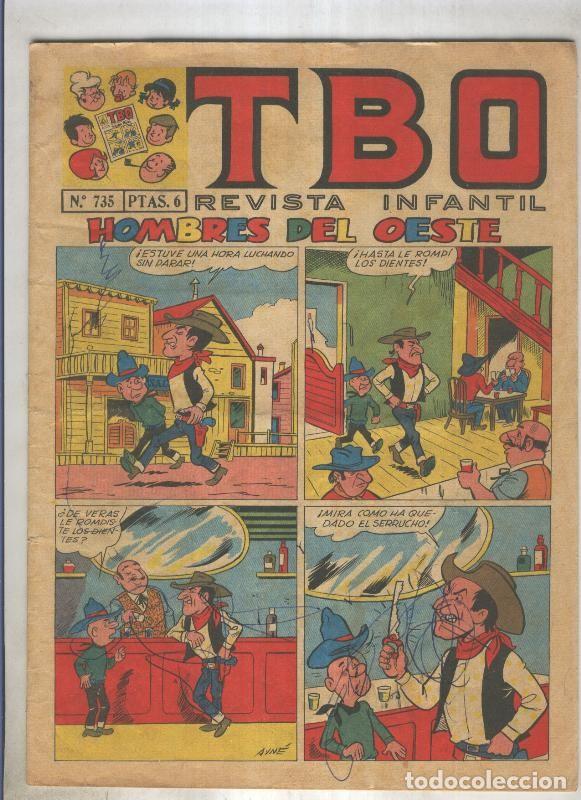 Comics: TBO numero 735: Hombres del oeste (Ayne), (numerado 2 en trasera) - Varios