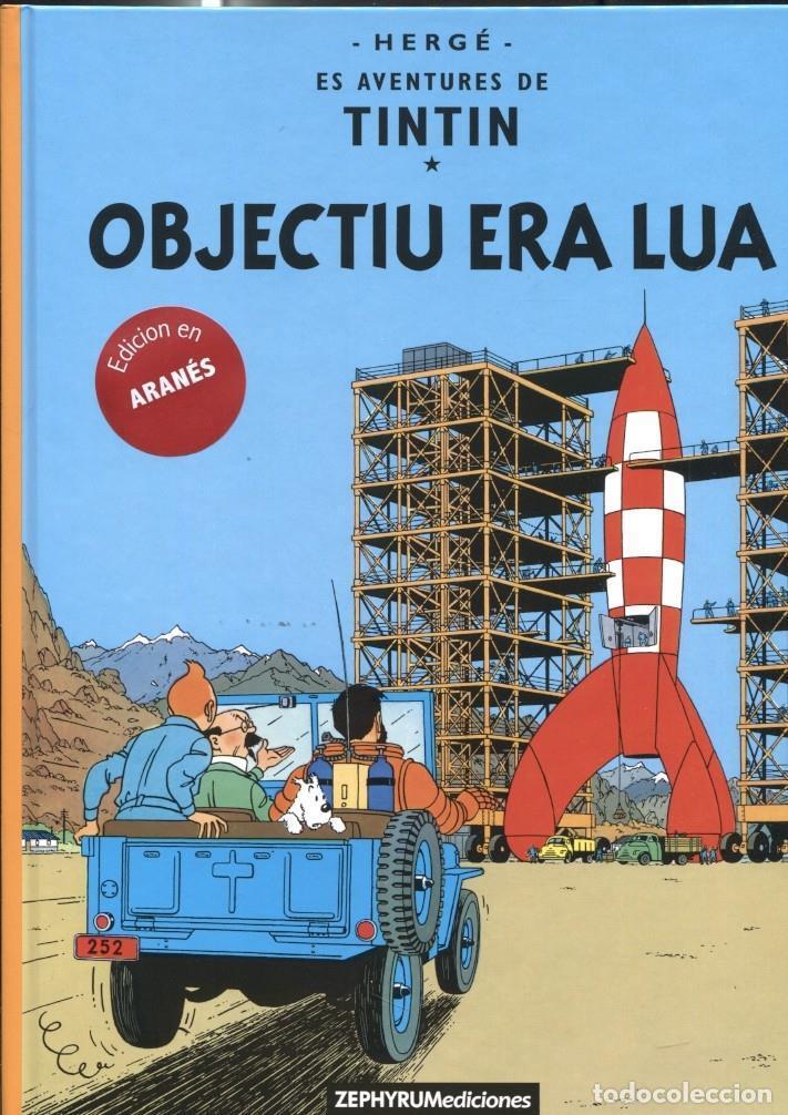 C&oacute;mics: Zephyrum: Tintin edicion en ARANES: Objectiu era Lua - Herge