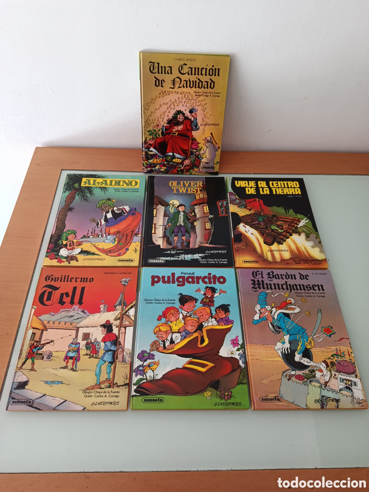 C&oacute;mics: CLASICOMICS SUSAETA canci&oacute;n de navidad viaje al centro de la Tierra Oliver twist Aladino Pulgarcito