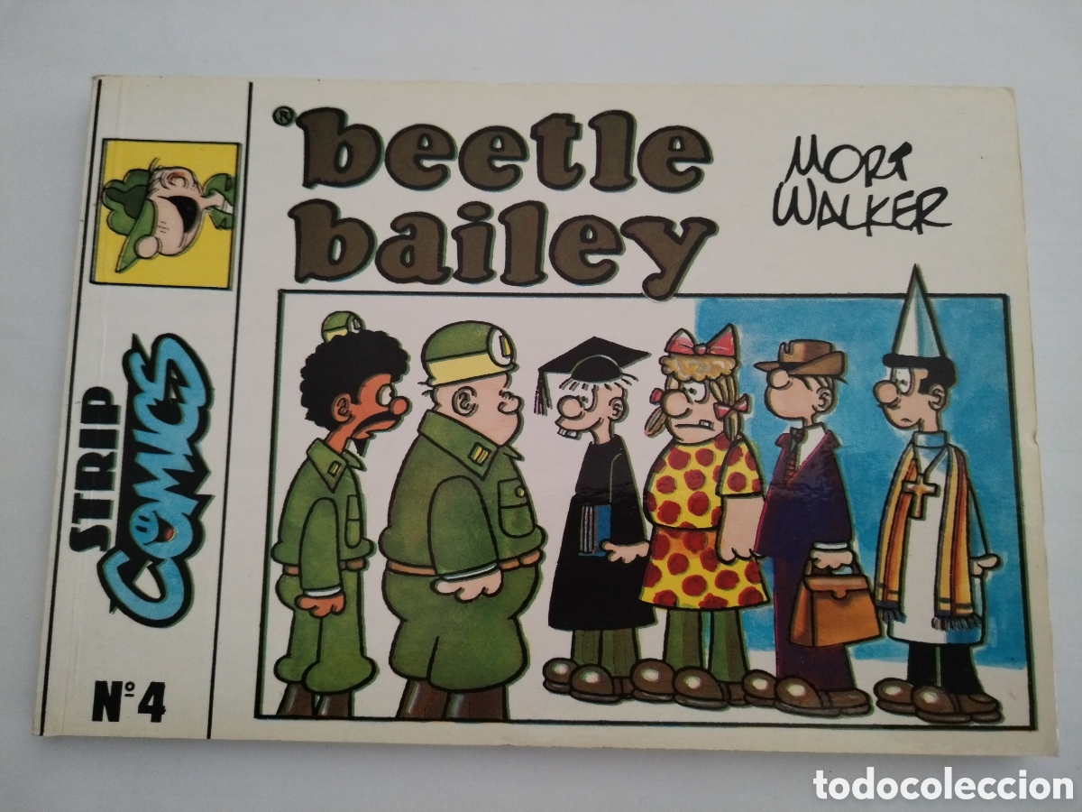 C&oacute;mics: Strip Comics n&deg;4 Beetle Bailey Mort Walker Ediciones Eseuve 1990 - Foto 1