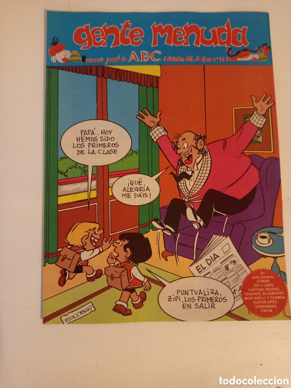 C&oacute;mics: ❇️ COMIC GENTE MENUDA 108 DICIEMBRE 1991 SEMANARIO JUVENIL ABC ❇️