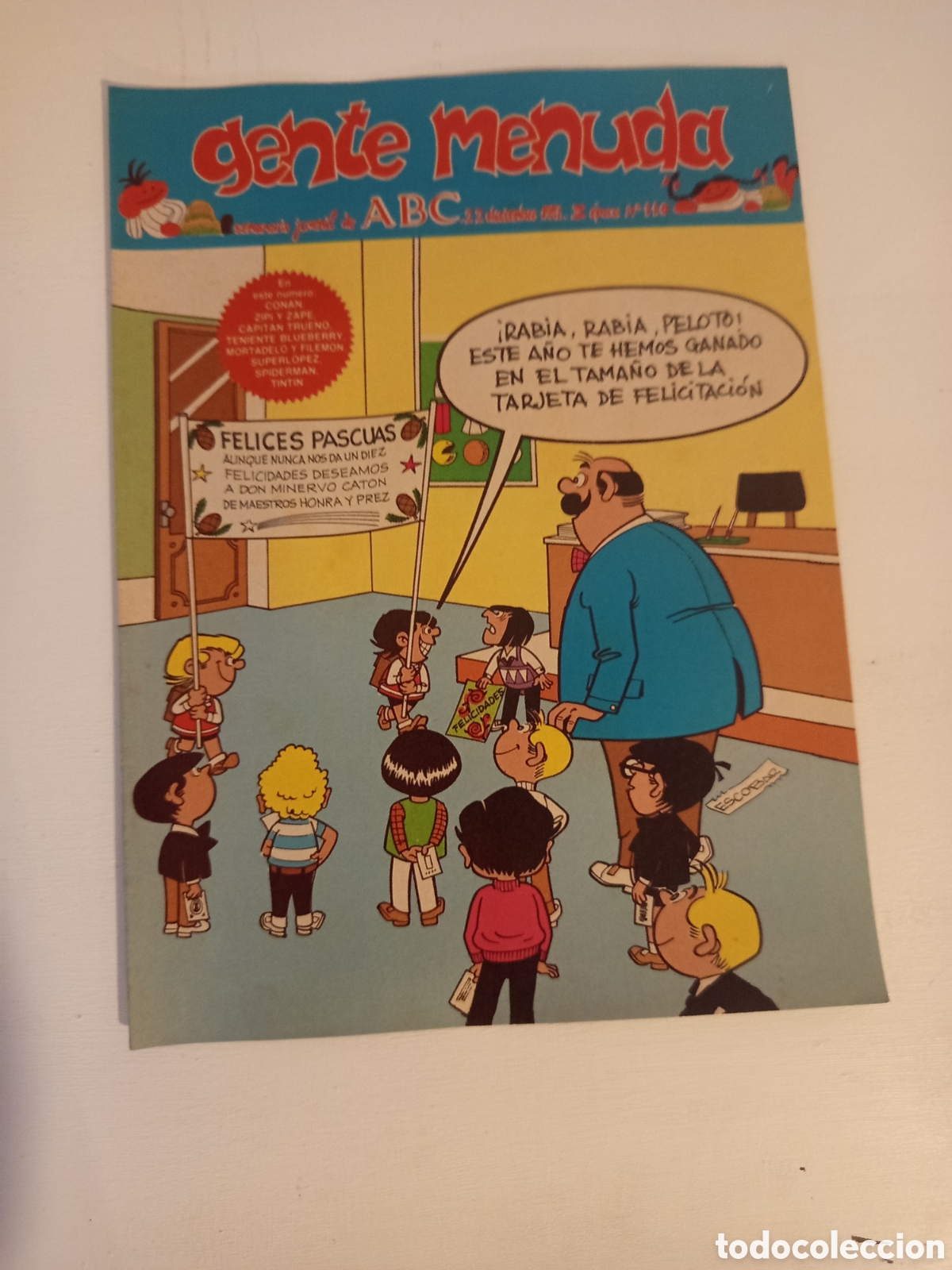 Comics: ❇️ COMIC GENTE MENUDA 110 DICIEMBRE 1991 SEMANARIO JUVENIL ABC ❇️