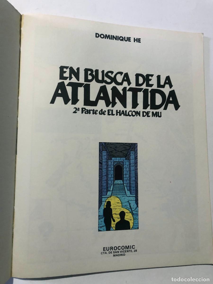 C&oacute;mics: EN BUSCA DE LA ATLANTIDA / 2&ordf; PARTE EL HALC&Oacute;N DE MU / HURLANT 1983 - Foto 2