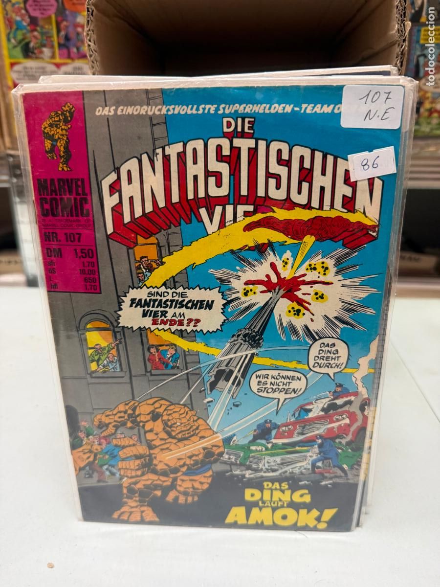 C&oacute;mics: LOS 4 FANTASTICOS MARVEL COMICS NUMERO 107 EN ALEMAN - Foto 1