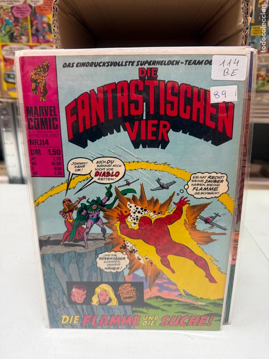 C&oacute;mics: LOS 4 FANTASTICOS MARVEL COMICS NUMERO 114 EN ALEMAN - Foto 1