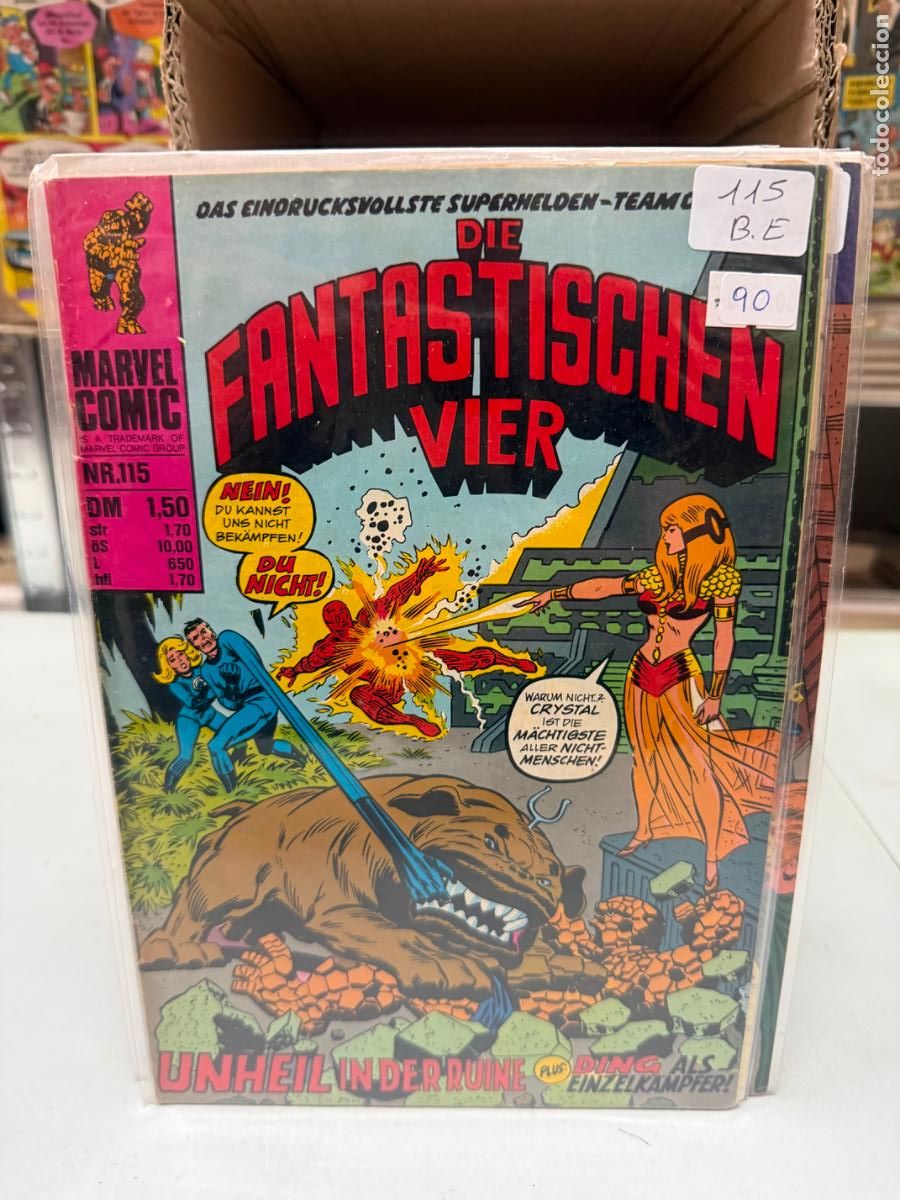C&oacute;mics: LOS 4 FANTASTICOS MARVEL COMICS NUMERO 115 EN ALEMAN - Foto 1