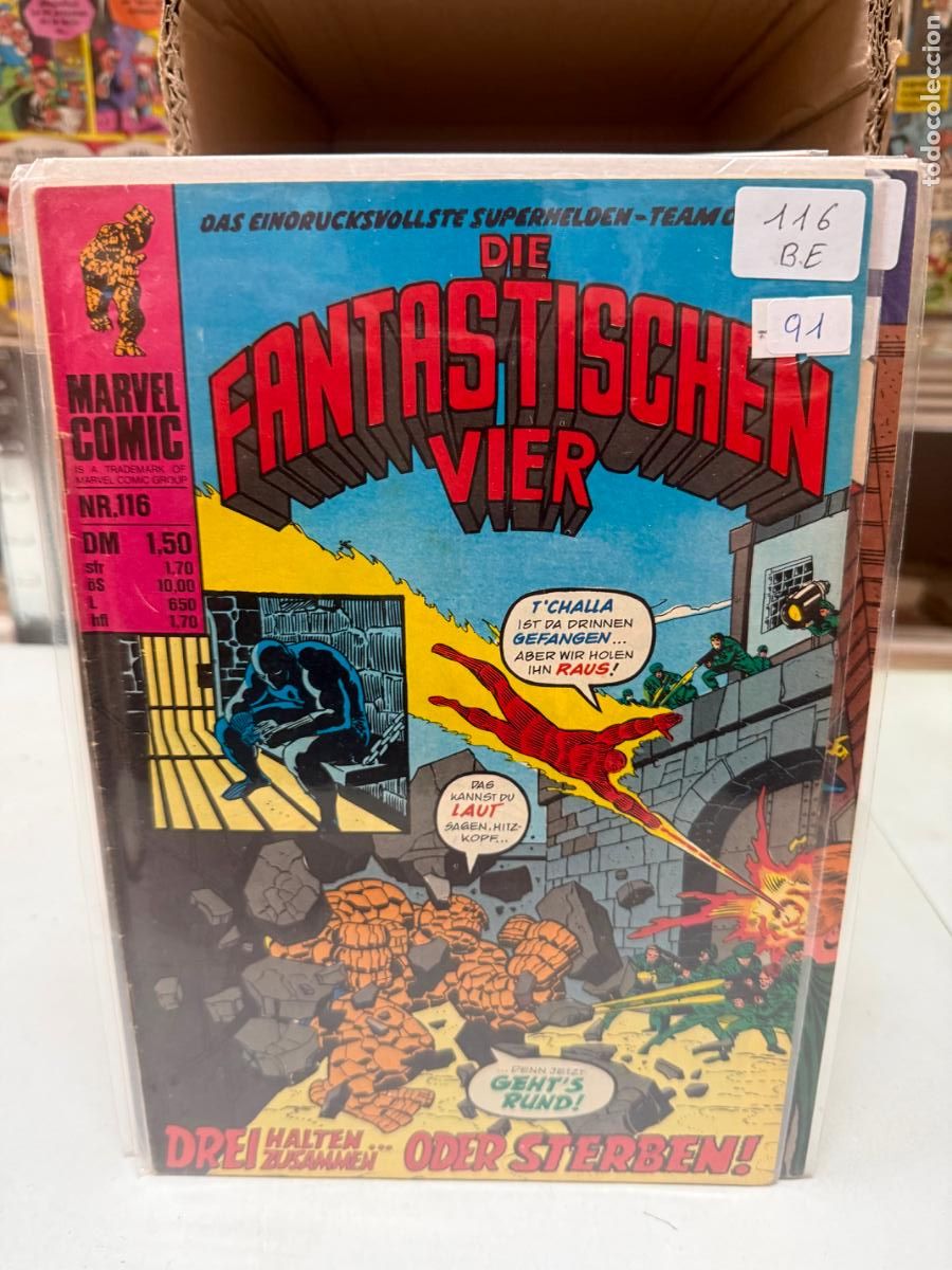 C&oacute;mics: LOS 4 FANTASTICOS MARVEL COMICS NUMERO 116 EN ALEMAN - Foto 1
