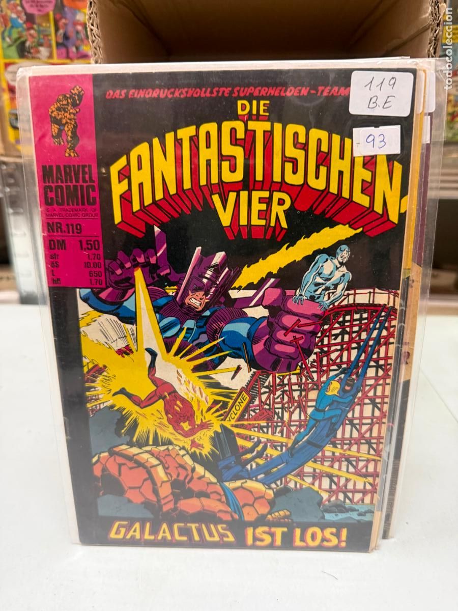 C&oacute;mics: LOS 4 FANTASTICOS MARVEL COMICS NUMERO 119 EN ALEMAN