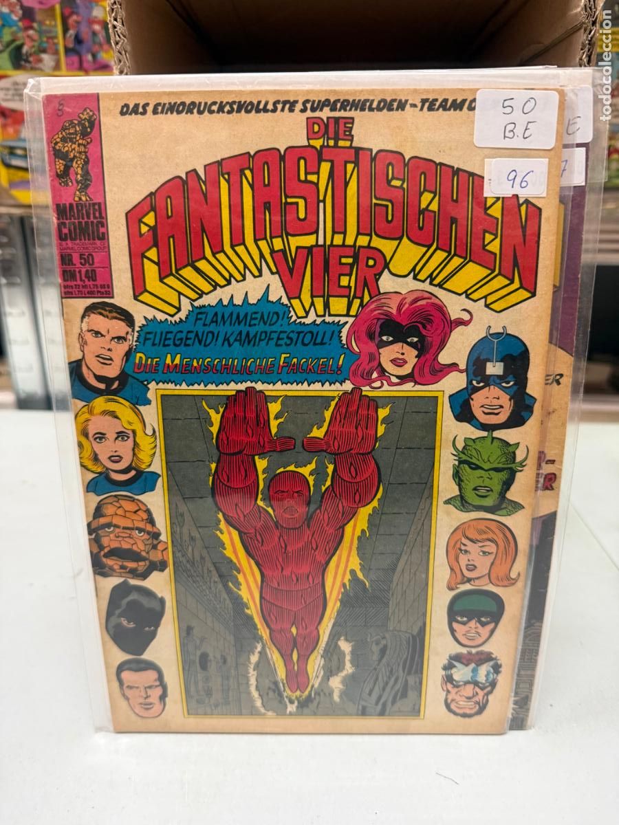 C&oacute;mics: LOS 4 FANTASTICOS MARVEL COMICS NUMERO 50 EN ALEMAN