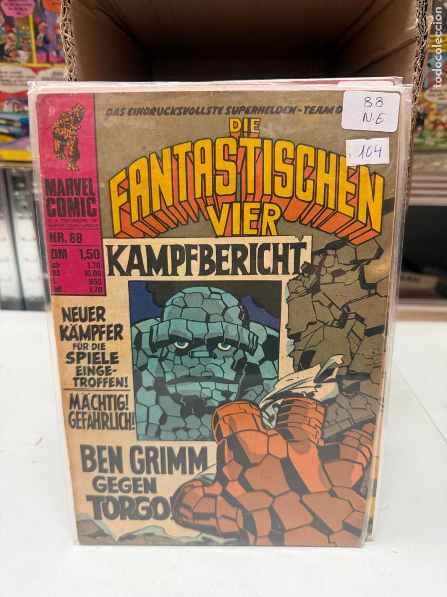 C&oacute;mics: LOS 4 FANTASTICOS MARVEL COMICS NUMERO 88 EN ALEMAN