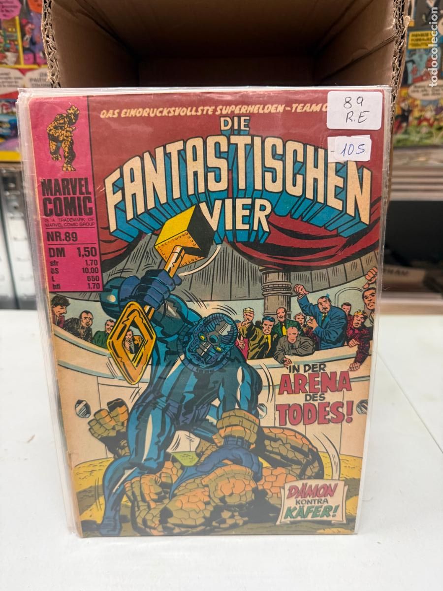 C&oacute;mics: LOS 4 FANTASTICOS MARVEL COMICS NUMERO 89 EN ALEMAN