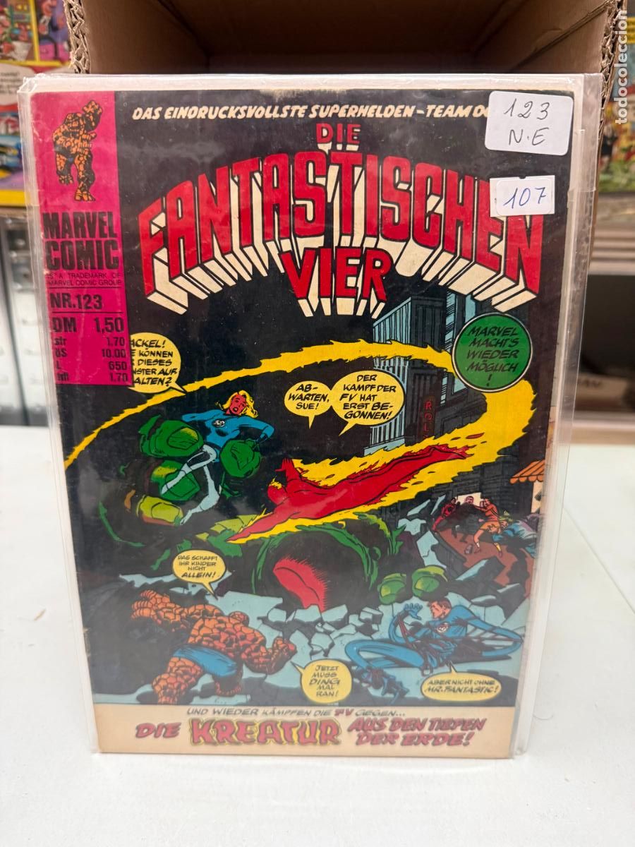 C&oacute;mics: LOS 4 FANTASTICOS MARVEL COMICS NUMERO 123 EN ALEMAN - Foto 1