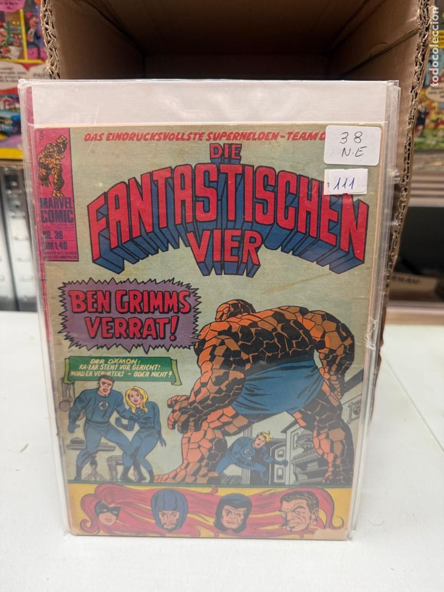 C&oacute;mics: LOS 4 FANTASTICOS MARVEL COMICS NUMERO 38 EN ALEMAN
