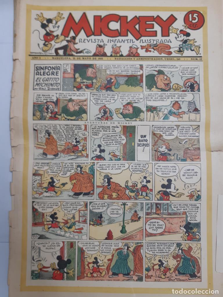 Comics : Mickey revista infantil ilustrada numero 012 (1935) - varios