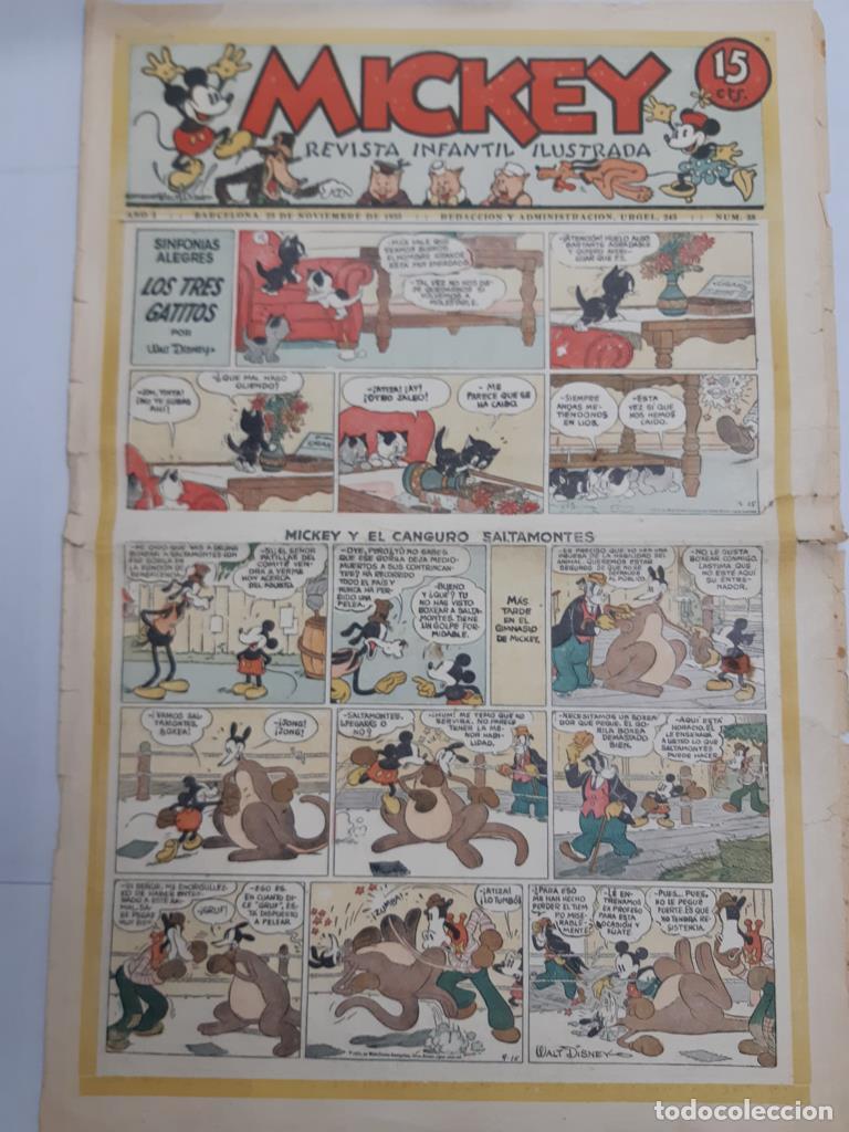 Comics: Mickey revista infantil ilustrada numero 038 (1935) SOLO ES LA CUBIERTA - varios