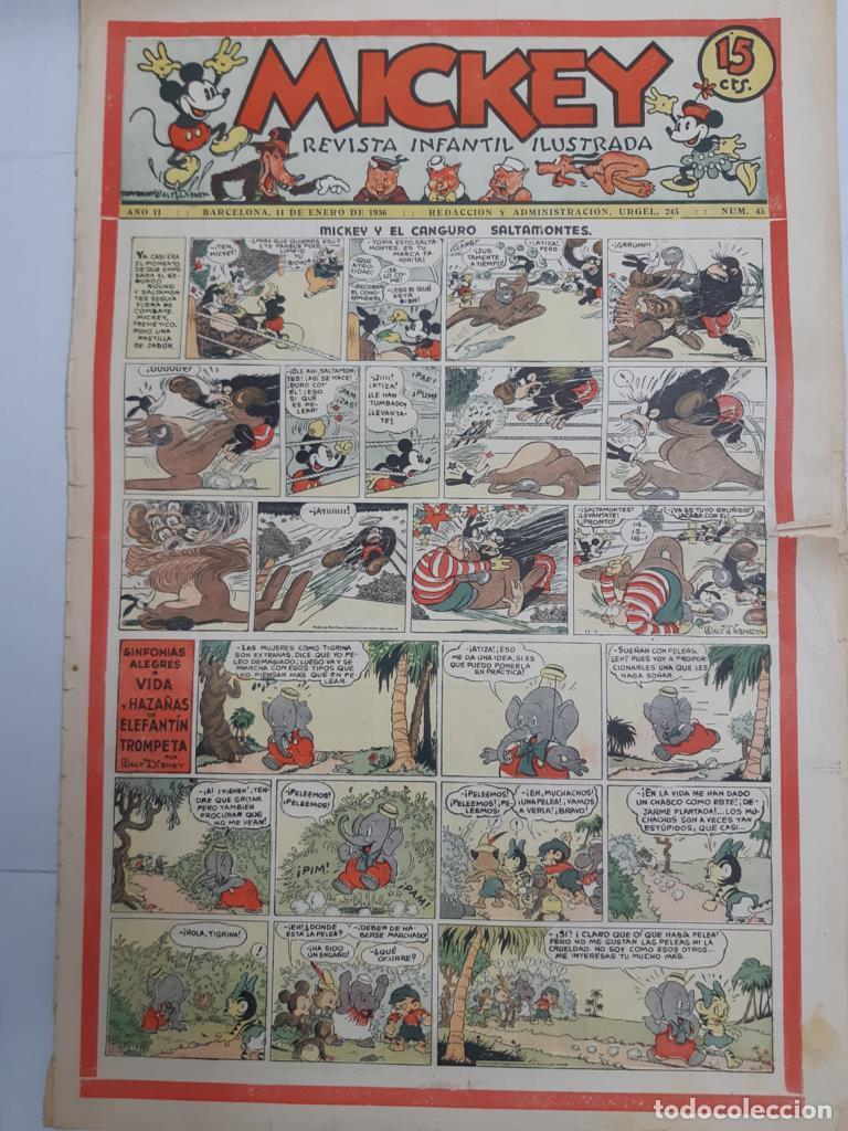 Comics : Mickey revista infantil ilustrada numero 045 (1936) - varios