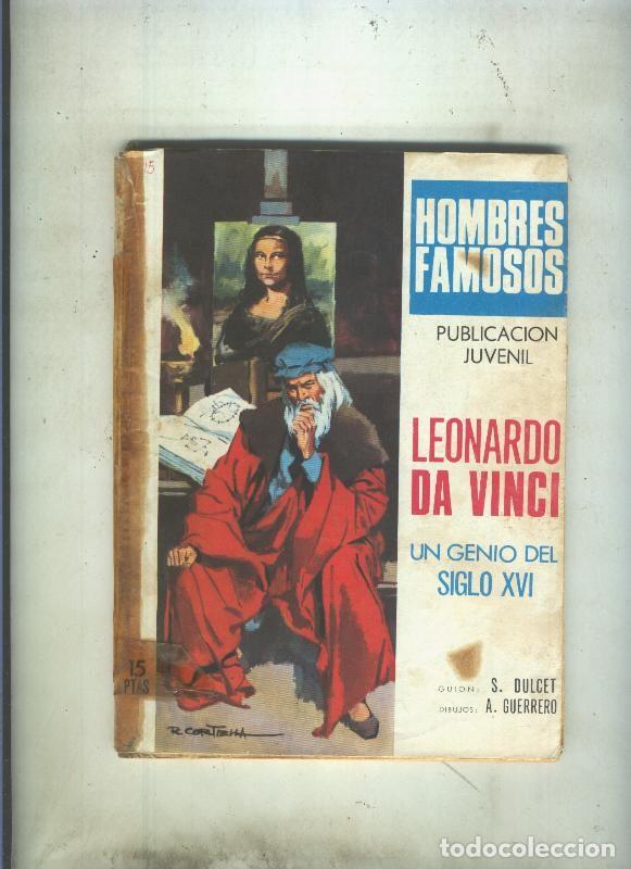 Comics: Hombres Famosos numero 15: Leonardo da Vinvi (cello en lado lomo) - S.Dulcet-A.Guerrero