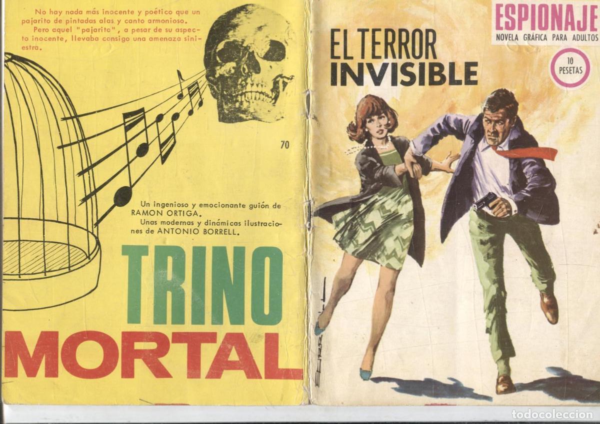 Fumetti: Espionaje numero numero 070: El terror invisible (numerado 1 trasera) - M.Lagresa-Pedro Bertran