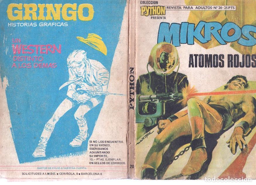 Comics: Python numero 20: Mikros: atomos rojos - F.Lazaro-J.B.Miguel