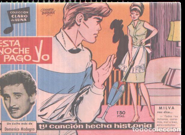 Comics : Claro de Luna numero 198: Cancion de Domenico Modugno (numerado 3 en trasera) - Domenico Modugno-Car