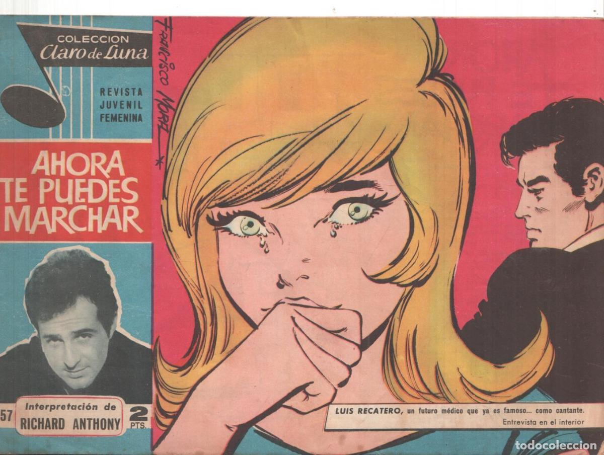 Comics: Claro de Luna numero 257: Richad Anthony con letra cancion - Richard Anthony-Francisco Mora