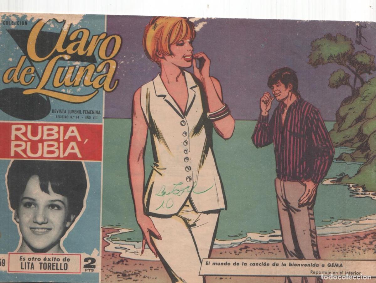 Fumetti: Claro de Luna numero 359: reportaje sobre Gema - Lita Torello-Gomez Esteban