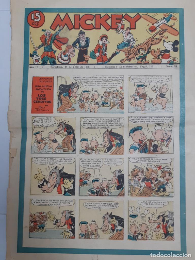 C&oacute;mics: Mickey revista infantil ilustrada numero 059 (1936) - varios - Foto 1