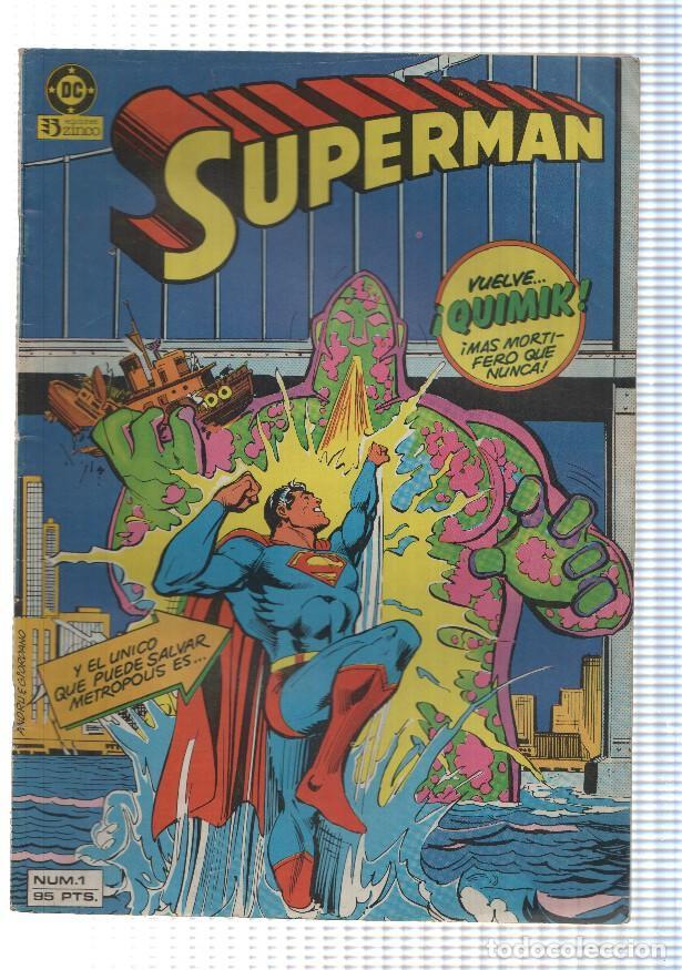 C&oacute;mics: Zinco: Superman num 1- Quimik, el exterminador. DC - Foto 1