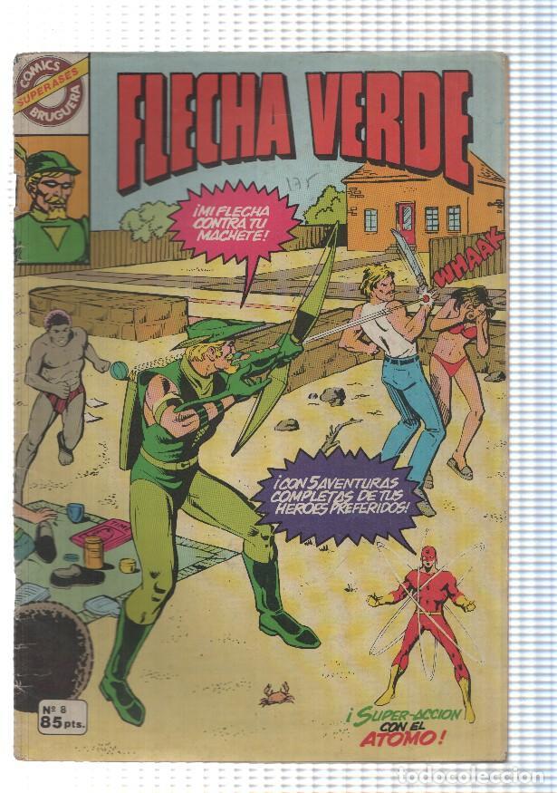 C&oacute;mics: Bruguera: Super Ases num 8, Flecha Verde - El Atomo viceversa de poderes. DC Comics - Foto 1