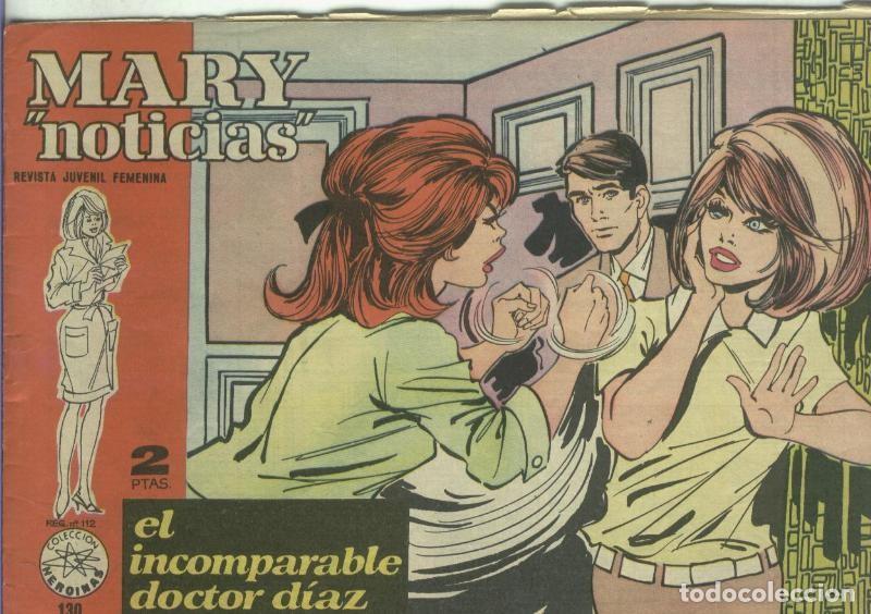 Comics: Mary Noticias numero 130: trasera foto artista Roger Moore - Roy Mark-Carmen barbara