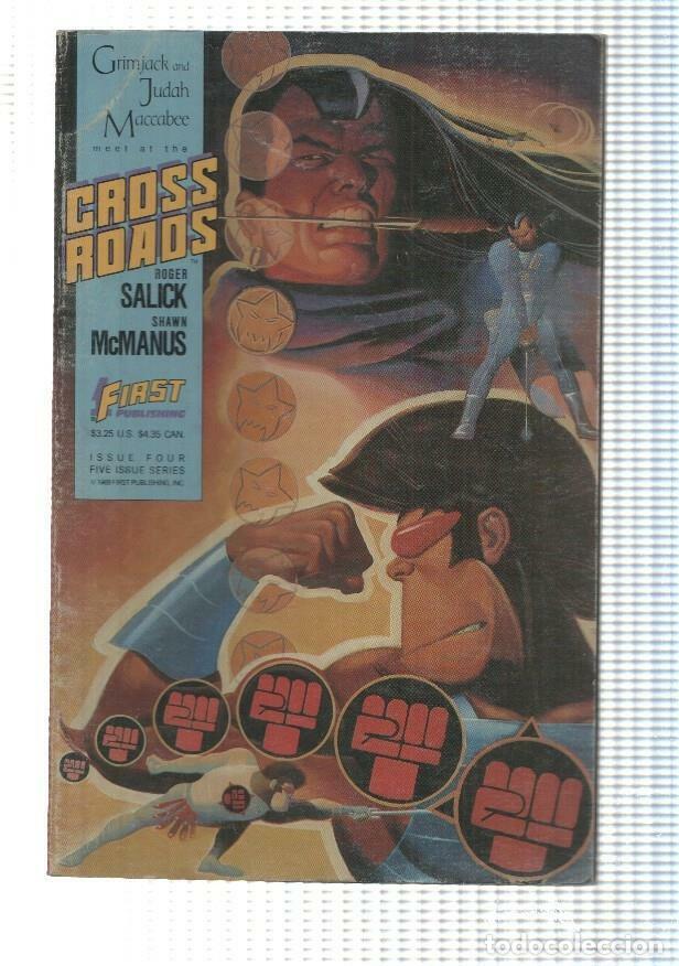 Fumetti: First Comics: Crossroads vol. 1 num 4 (oct 1988) - Grimjack and Judah Maccabee - NULL
