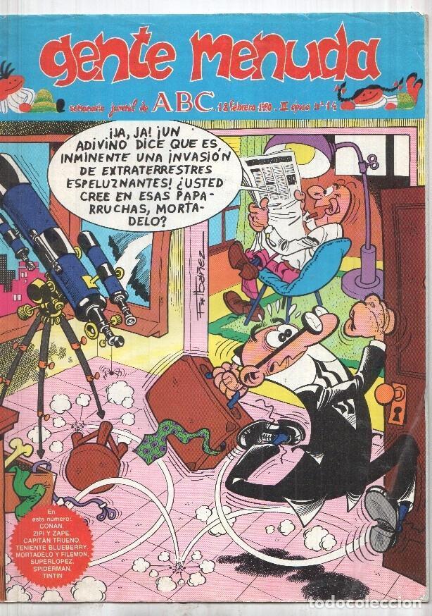 Comics: Gente Menuda num 14, III epoca, 18/02/1990 - Una Aventura del Teniete Blueberry en Nariz Rota (14),
