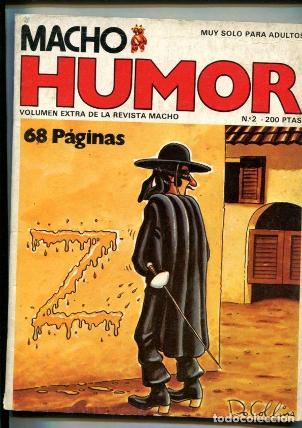 Comics: Macho humor numero 2: cubierta dibujo de El Zorro - Varios