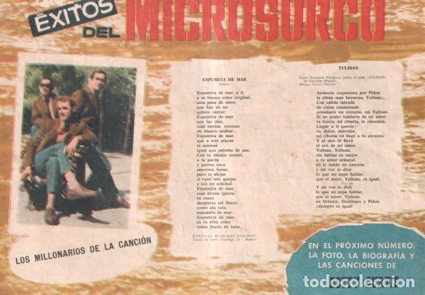 Comics: Serenata numero 075: trasera cancionero y foto de Los millonarios de la cancion - Mora