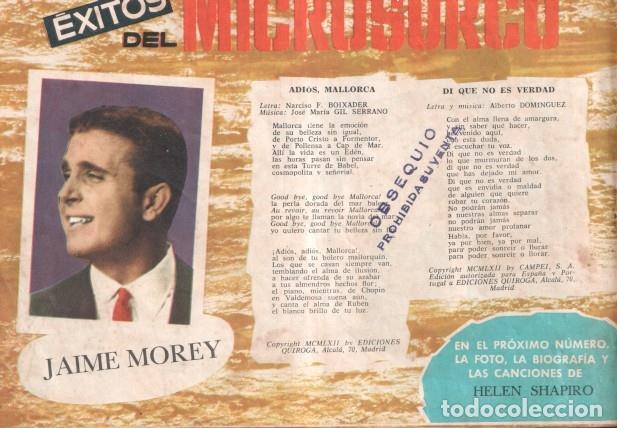 C&oacute;mics: Serenata numero 270: trasera cancionero y foto de Jaime Morey - Gema Sales