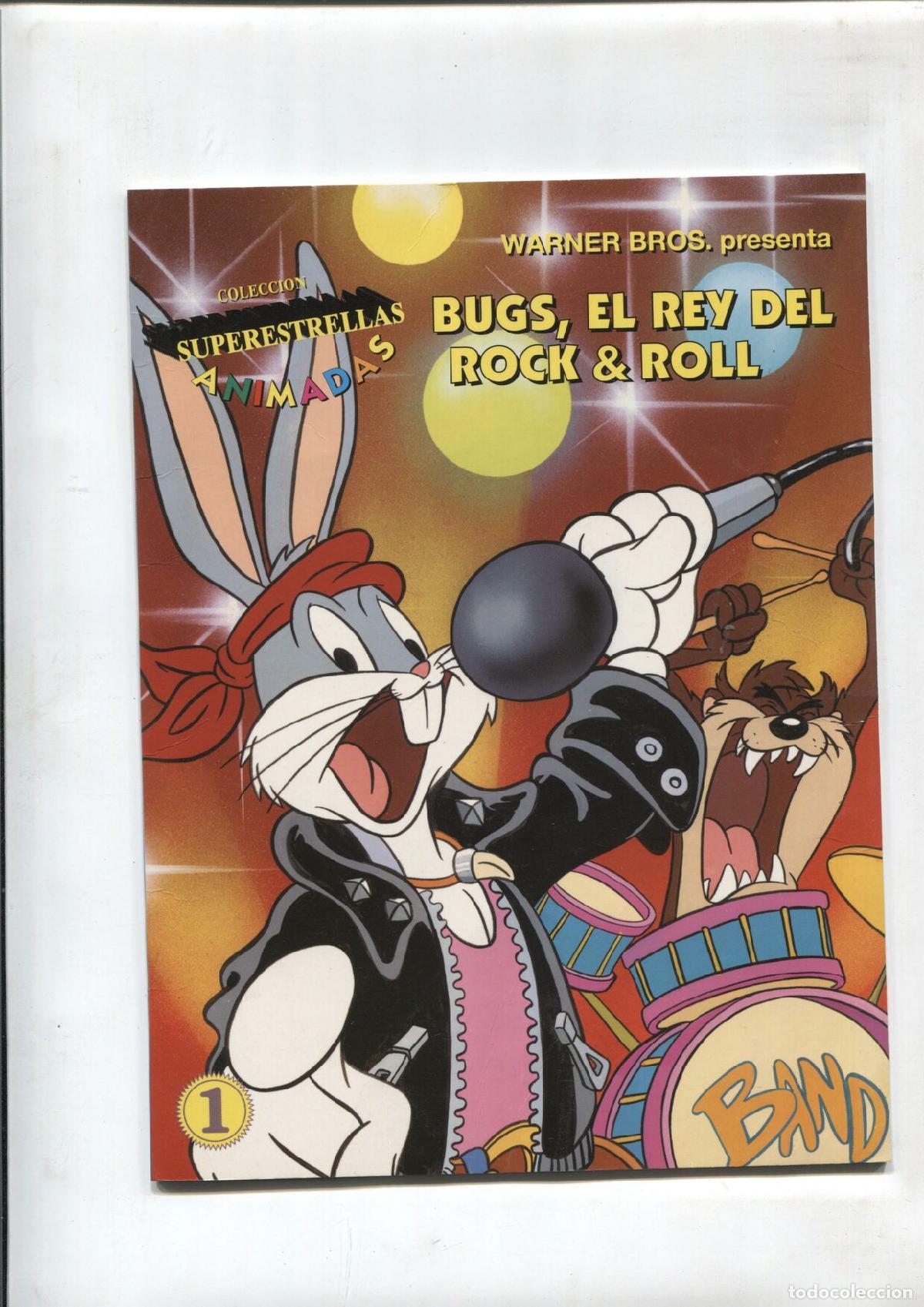 C&oacute;mics: Superestrellas animadas numero 1: Bugs, el rey del Rock & Roll - Warner Bros