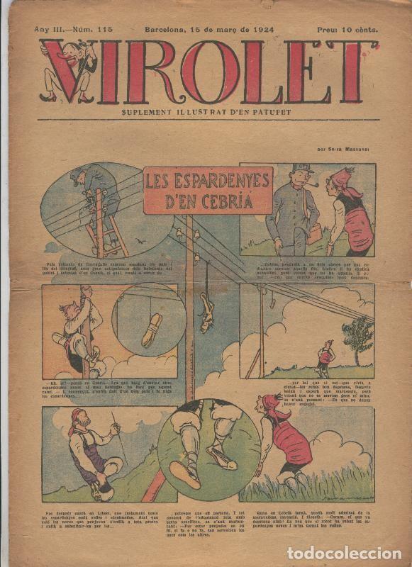 Fumetti: Virolet suplement illustrat d,en Patufet numero 115 del 15.03.1924 - Varios