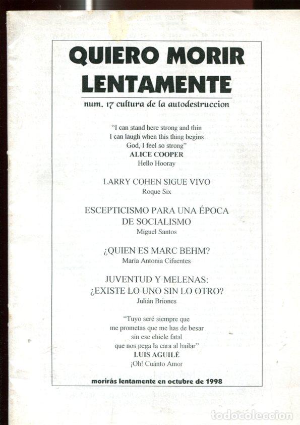 C&oacute;mics: Quiero morir lentamente numero 17 - Varios - Foto 1