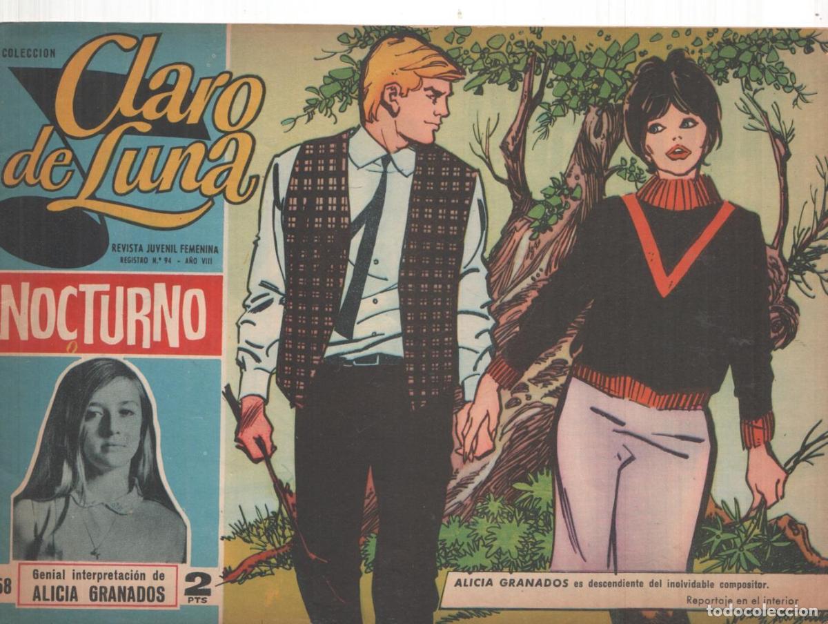 Comics: Claro de Luna numero 358: reportaje sobre Alicia Granados (numerado 1 en trasera) - Alicia Granados-