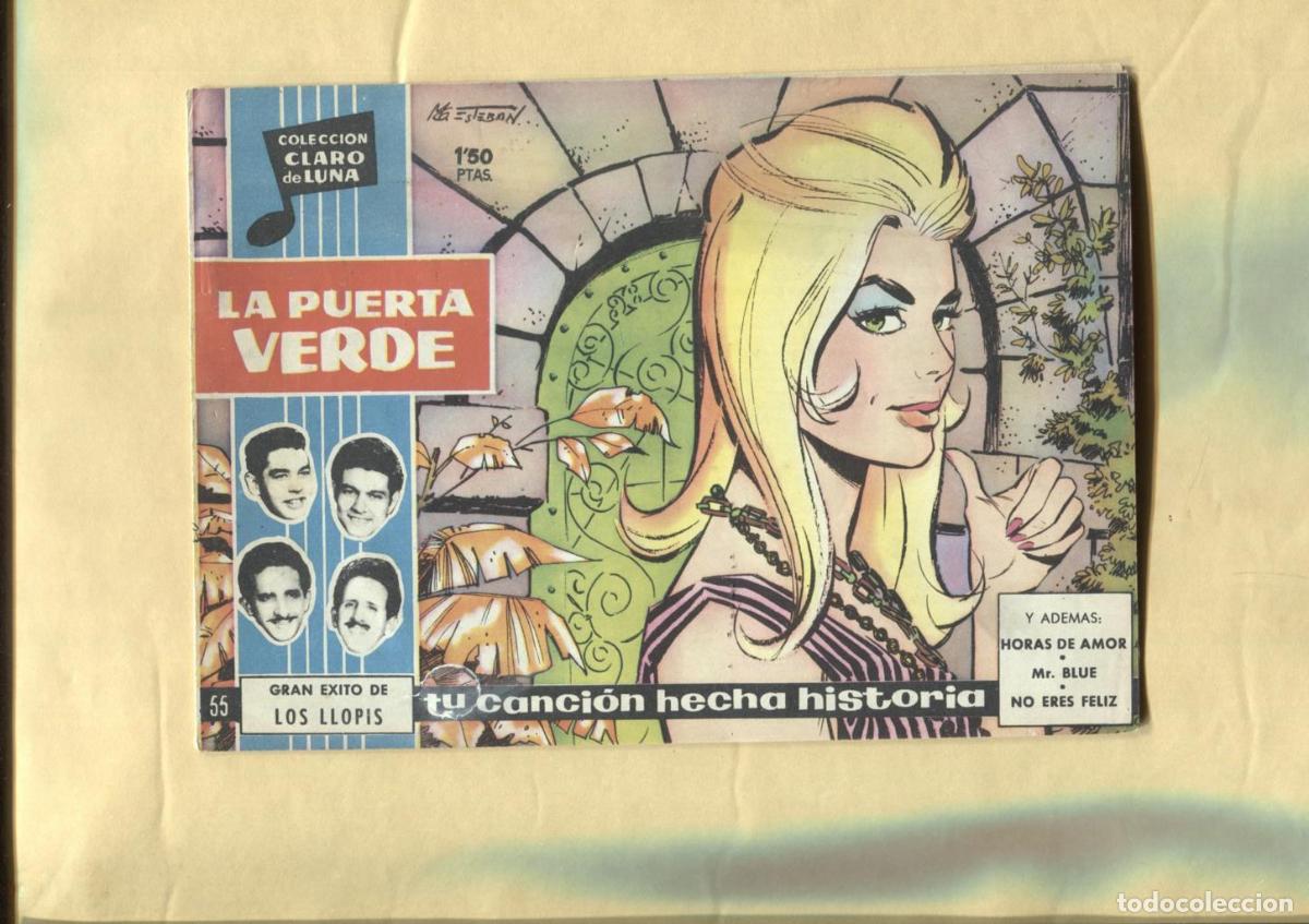 Comics: Claro de Luna numero 055: La puerta verde de los Llopis (numerada 1 en trasera) - Los Llopis-Gomez E