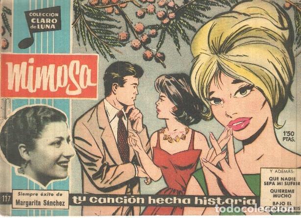 Comics: Claro de Luna numero 117: Mimosa (Margarita Sanchez) (numerado 3 en trasera) - Margarita Sanchez-Con