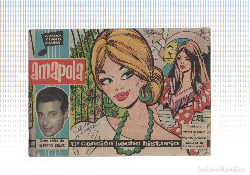 Comics: Claro de Luna numero 119: Amapola - Alfredo Kraus-Carmen barbara