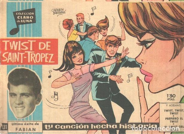 Fumetti: Claro de Luna numero 131: Twist de Saint Tropez (Fabian) (numerado 1 en trasera) - Fabian-Carmen bar