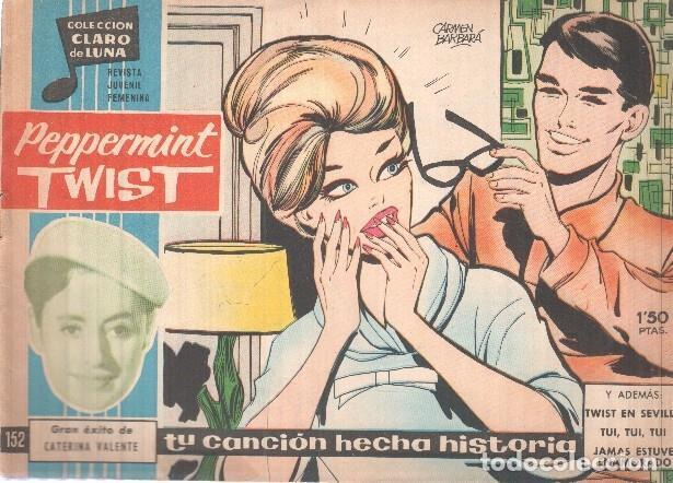 Comics: Claro de Luna numero 152: Peppermint Twist (Caterina Valente) - Caterina Valente-Carmen barbara