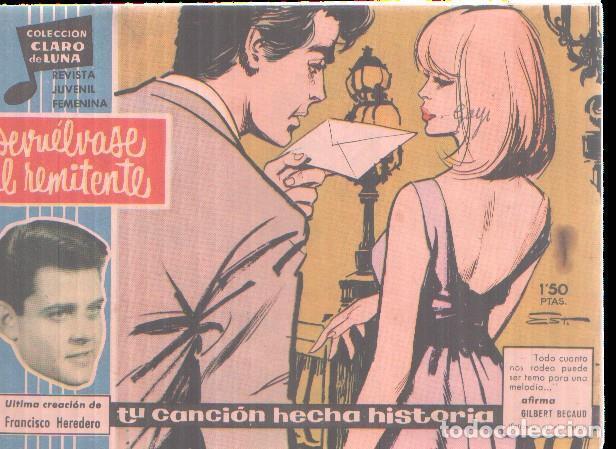 C&oacute;mics: Claro de Luna numero 193: Cancion de Francisco Heredero (numerado 2 en trasera) - Francisco Heredero