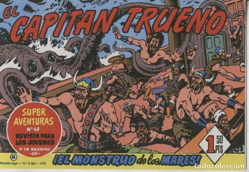 C&oacute;mics: El Capitan Trueno facsimil numero 082: El monstruo de los mares - Varios - Foto 1