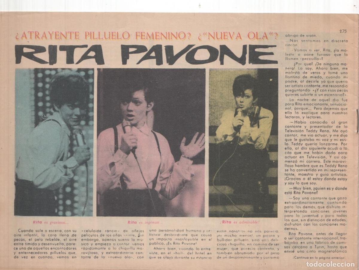 Comics: Claro de Luna numero 275: Alain Barriere y letra cancion - Alain Barriere-Carmen barbara