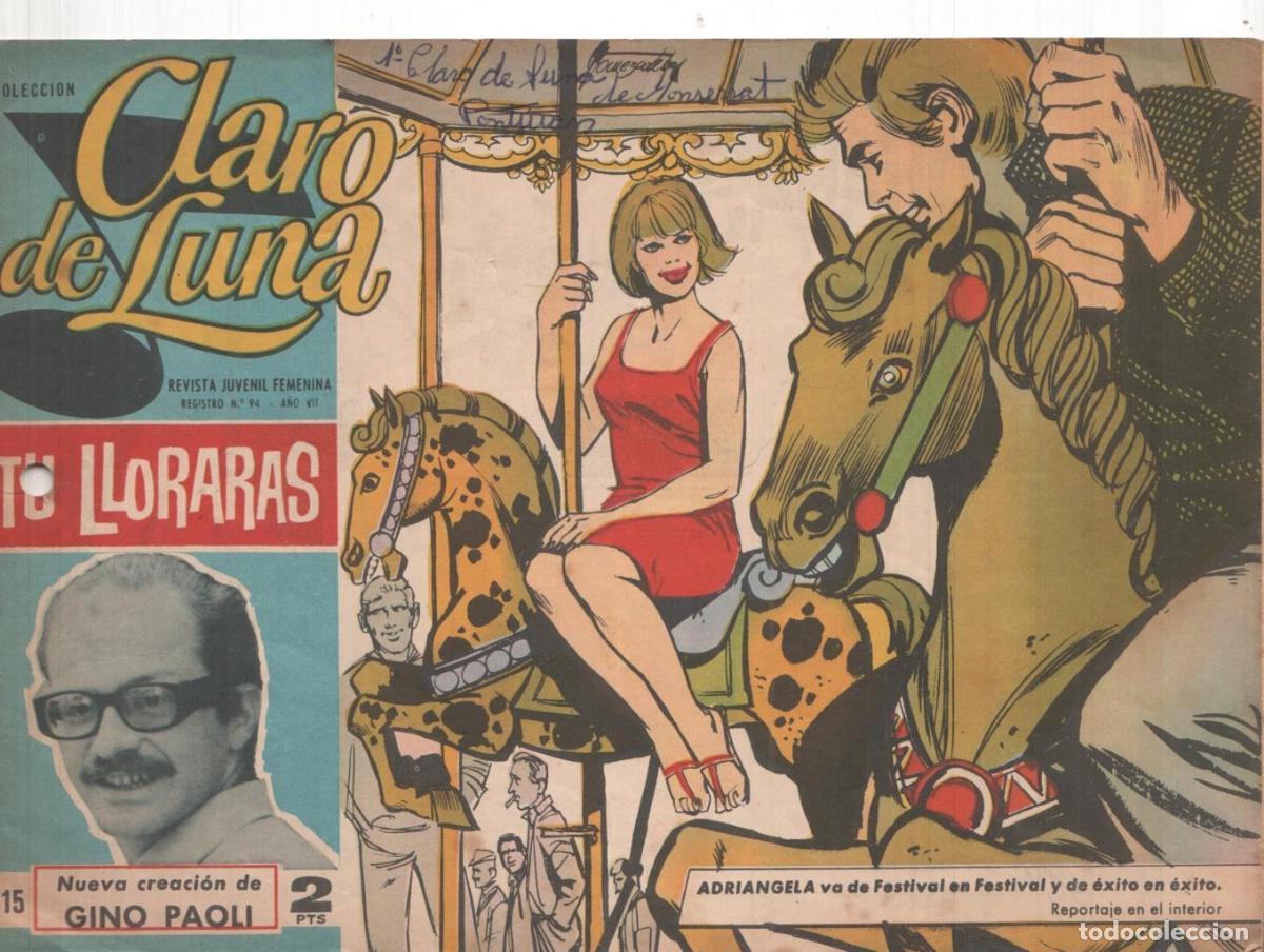 Comics: Claro de Luna numero 315: reportaje sobre Adriangela - Gino Paoli-Gomez Esteban